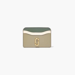 Marc Jacobs Snapshot Card Case Argento Verde Oliva Colorate | ZQF215947